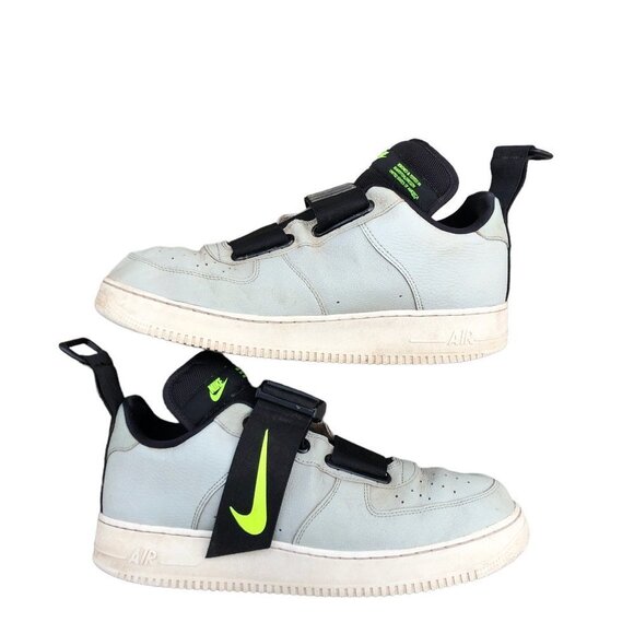 2018 Nike Air Force 1 Low Utility Spruce Fog Black Size 13 - Picture 3 of 16